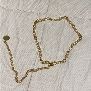 Michael kors gold chain belt